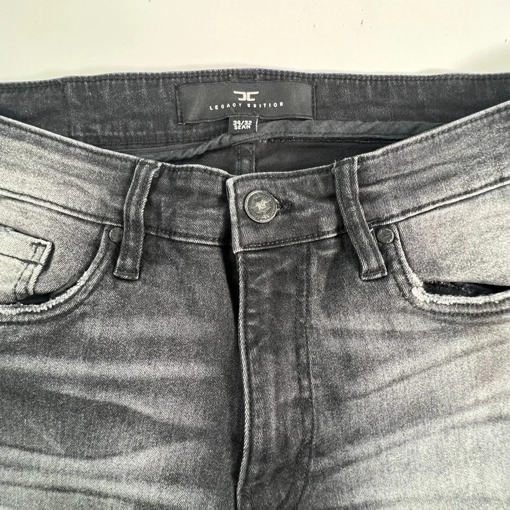Jordan Craig‎ Mens Denim Jeans Gray  Black Sean Legacy Edition 5 Pocket 34/29